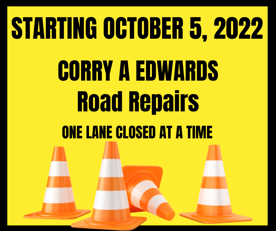 ROAD REPAIRS CORRY A EDWARDS