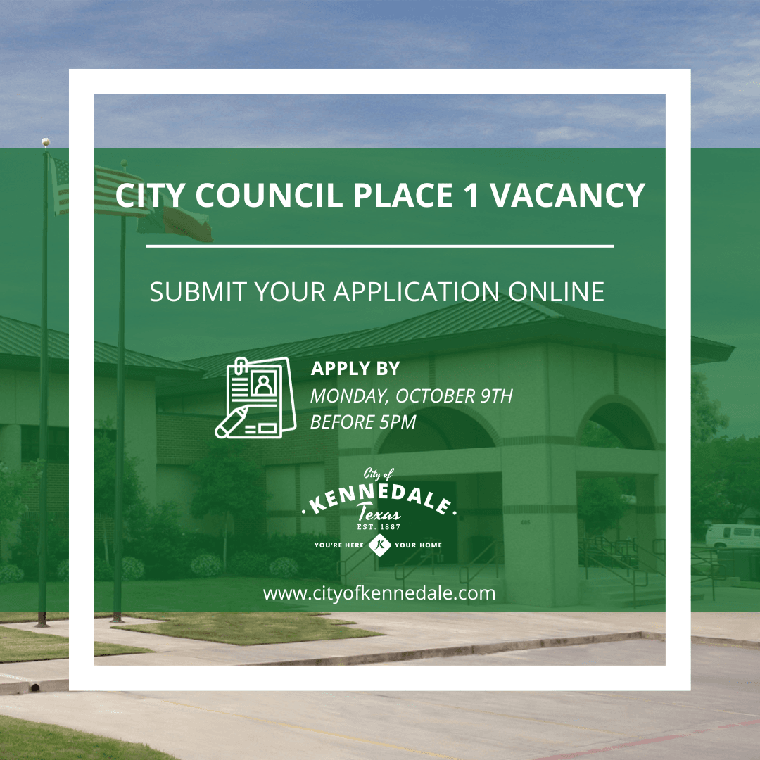 City Council Place 1 Vacancy