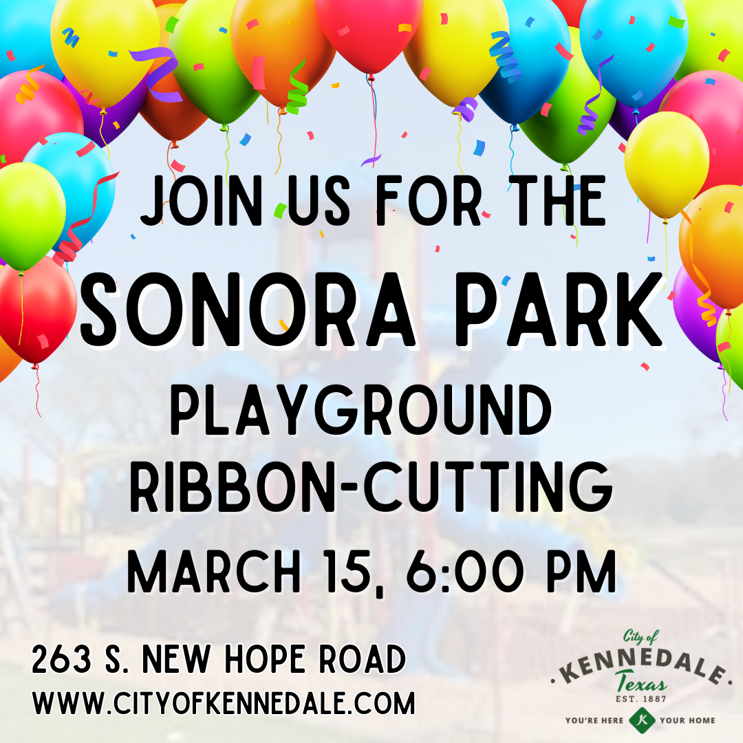 Playground Ribbon Cutting announcement