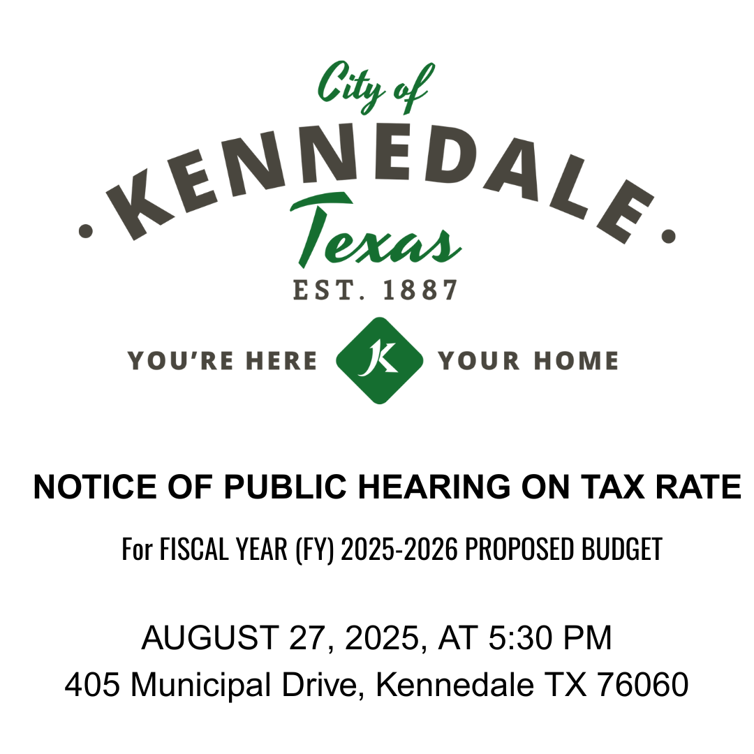 Fiscal Year 2025-2026 Tax Rate Hearing Notice