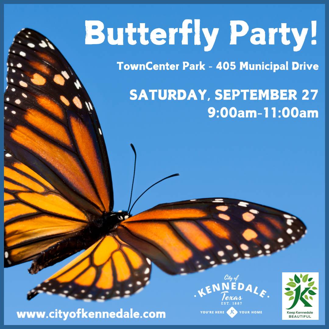 Butterfly Party Sept 27 9am to 11am