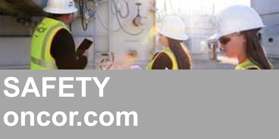 Oncor People working in hard hats